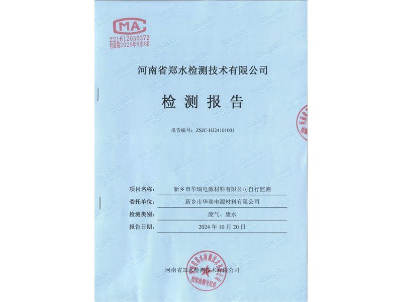 2024.10廢氣廢水檢測報(bào)告